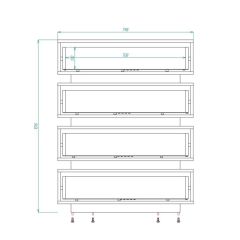 Александрия Комод (ЛДСП венге/белый бриллиант) в Можге - mozhga.mebel24.online | фото 2