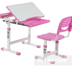 Комплект парта + стул трансформеры Cantare Pink в Можге - mozhga.mebel24.online | фото