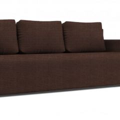 Диван Алиса 4 Shaggy CHOCOLATE - Teos Dark Brown в Можге - mozhga.mebel24.online | фото