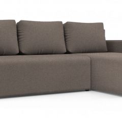 Диван угловой Алиса 3 Bahama ASH - Teos Dark Brown в Можге - mozhga.mebel24.online | фото
