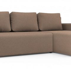 Диван угловой Алиса 3 Bahama BEIGE - Teos Dark Brown в Можге - mozhga.mebel24.online | фото