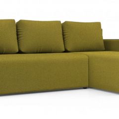 Диван угловой Алиса 3 Bahama GREEN - Teos Dark Brown в Можге - mozhga.mebel24.online | фото