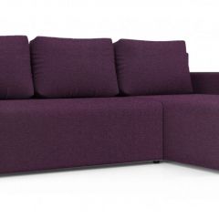 Диван угловой Алиса 3 Bahama VIOLET - Teos Dark Brown в Можге - mozhga.mebel24.online | фото