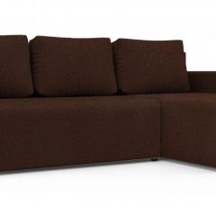Диван угловой Алиса 3 Bahama VISION - Teos Dark Brown в Можге - mozhga.mebel24.online | фото