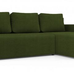 Диван угловой Алиса 3 Vital GREEN - Teos Dark Brown в Можге - mozhga.mebel24.online | фото