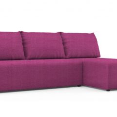 Диван угловой Алиса Shaggy FUCHSIA без подлокотников в Можге - mozhga.mebel24.online | фото