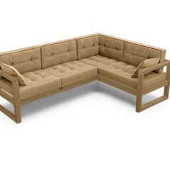 Диван угловой Д-4 Правый (Беж/Холодный серый) в Можге - mozhga.mebel24.online | фото