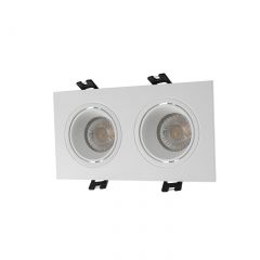 DK3072-WH Встраиваемый светильник, IP 20, 10 Вт, GU5.3, LED, белый/белый, пластик в Можге - mozhga.mebel24.online | фото