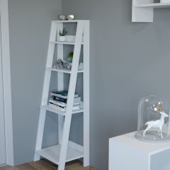 Этажерка лофт (белый) в Можге - mozhga.mebel24.online | фото 2