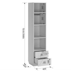 ФЭНТЕЗИ Шкаф комбинированный (с ящ1-створчатый) в Можге - mozhga.mebel24.online | фото 3
