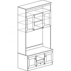 Гостиная Инна 1 Денвер светлый в Можге - mozhga.mebel24.online | фото 10