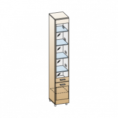 Гостиная Камелия Композиция 1 (Гикори Джексон светлый) в Можге - mozhga.mebel24.online | фото 3