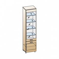 Гостиная Камелия Композиция 11 (Гикори Джексон темный) в Можге - mozhga.mebel24.online | фото 2