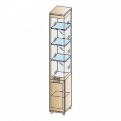 Гостиная Мелисса Композиция 11 (Гикори Джексон светлый) в Можге - mozhga.mebel24.online | фото 3