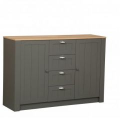 Гостиная Прованс (модульная) Диамант серый в Можге - mozhga.mebel24.online | фото 11