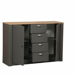 Гостиная Прованс (модульная) Диамант серый в Можге - mozhga.mebel24.online | фото 12