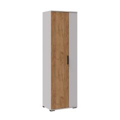 СИДНЕЙ-1 Шкаф платяной ЛДСП Белый /Дуб крафт золотой в Можге - mozhga.mebel24.online | фото