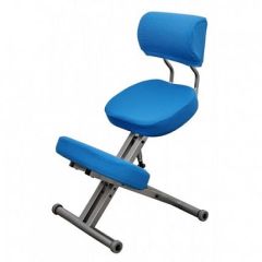 Коленный стул со спинкой Smartstool КМ01ВМ + Чехлы в Можге - mozhga.mebel24.online | фото
