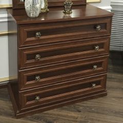 Комод 4 ящика Афина + Зеркало ППУ Афина (караваджо) в Можге - mozhga.mebel24.online | фото 3