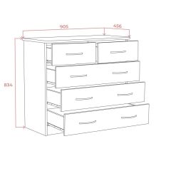 Комод 900 (Дуб сонома светлый) Эко в Можге - mozhga.mebel24.online | фото 2
