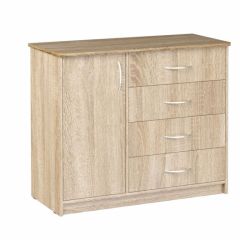 Комод Фиеста (Дуб сонома светлый) Эко в Можге - mozhga.mebel24.online | фото