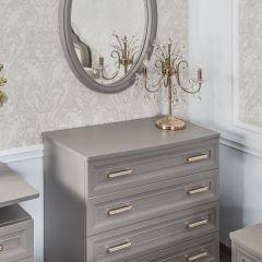 Комод Мокко 4-е ящика (серый камень) в Можге - mozhga.mebel24.online | фото 3