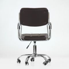 Кресло Barneo K-29 на колесиках (коричневая экокожа) в Можге - mozhga.mebel24.online | фото 3