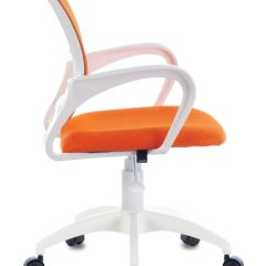 Кресло BRABIX "Fly MG-396W", пластик белый, сетка, оранжевое, 532401, MG-396W_532401 в Можге - mozhga.mebel24.online | фото 3