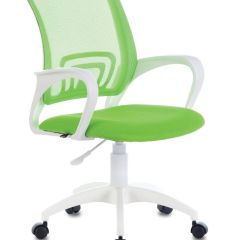 Кресло BRABIX "Fly MG-396W", пластик белый, сетка, салатовое, 532403 в Можге - mozhga.mebel24.online | фото