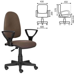 Кресло BRABIX "Prestige Ergo MG-311" (ткань, коричневое) 531875 в Можге - mozhga.mebel24.online | фото 2