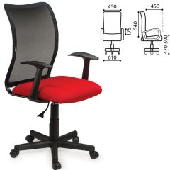 Кресло BRABIX "Spring MG-307" (красное/черное TW) 531405 в Можге - mozhga.mebel24.online | фото 2