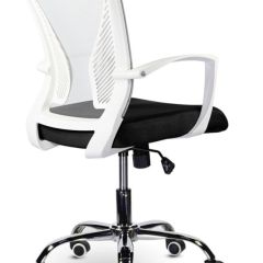 Кресло BRABIX "Wings MG-306" (пластик белый, хром, сетка, серое/черное) 532010 в Можге - mozhga.mebel24.online | фото 4