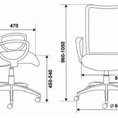Кресло Бюрократ CH-599/DB/TW-10N тёмно-синий в Можге - mozhga.mebel24.online | фото 3