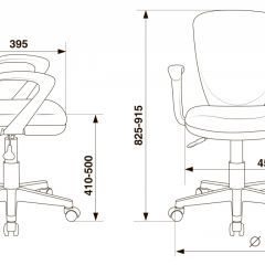 Кресло детское Бюрократ KD-W10AXSN/26-25 серый в Можге - mozhga.mebel24.online | фото 4