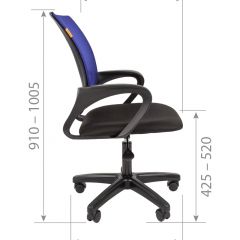 Кресло для оператора CHAIRMAN 696  LT (ткань стандарт 15-21/сетка TW-01) в Можге - mozhga.mebel24.online | фото 5
