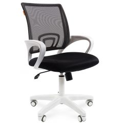 Кресло для оператора CHAIRMAN 696 white (ткань TW-11/сетка TW-01) в Можге - mozhga.mebel24.online | фото