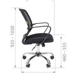 Кресло для оператора CHAIRMAN 698 хром (ткань TW 11/сетка TW 01) в Можге - mozhga.mebel24.online | фото 7