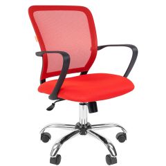 Кресло для оператора CHAIRMAN 698 хром (ткань TW 19/сетка TW 69) в Можге - mozhga.mebel24.online | фото