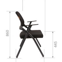 Кресло для посетителей CHAIRMAN NEXX (ткань стандарт черный/сетка DW-61) в Можге - mozhga.mebel24.online | фото 7