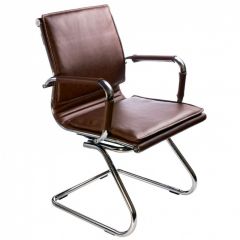 Кресло для посетителя Бюрократ CH-993-Low-V/Brown коричневый в Можге - mozhga.mebel24.online | фото