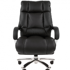 Кресло для руководителя CHAIRMAN 405 (Кожа) Черное в Можге - mozhga.mebel24.online | фото