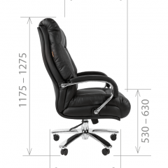 Кресло для руководителя CHAIRMAN 405 (Кожа) Черное в Можге - mozhga.mebel24.online | фото 5