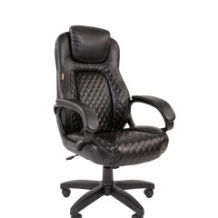 Кресло для руководителя  CHAIRMAN 432 (Экокожа черная) в Можге - mozhga.mebel24.online | фото