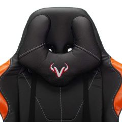 Кресло игровое Бюрократ VIKING 5 AERO ORANGE черный/оранжевый в Можге - mozhga.mebel24.online | фото 6