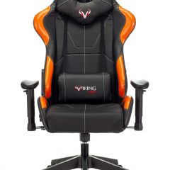 Кресло игровое Бюрократ VIKING 5 AERO ORANGE черный/оранжевый в Можге - mozhga.mebel24.online | фото 3
