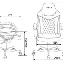 Кресло игровое Бюрократ VIKING 6 KNIGHT B FABRIC черный в Можге - mozhga.mebel24.online | фото 4