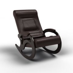 Кресло-качалка Вилла 11-К-В (экокожавенге) ВЕНГЕ в Можге - mozhga.mebel24.online | фото