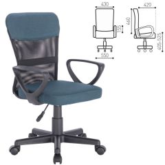 Кресло КОМПАКТНОЕ BRABIX "Jet MG-315" (серо-синее) 531842 в Можге - mozhga.mebel24.online | фото 2
