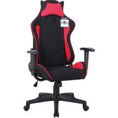 Кресло компьютерное BRABIX GT Racer GM-101 + подушка (ткань) черное/красное (531820) в Можге - mozhga.mebel24.online | фото