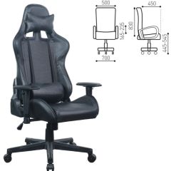 Кресло компьютерное BRABIX "GT Carbon GM-115" (две подушки, экокожа, черное) 531932 в Можге - mozhga.mebel24.online | фото 5